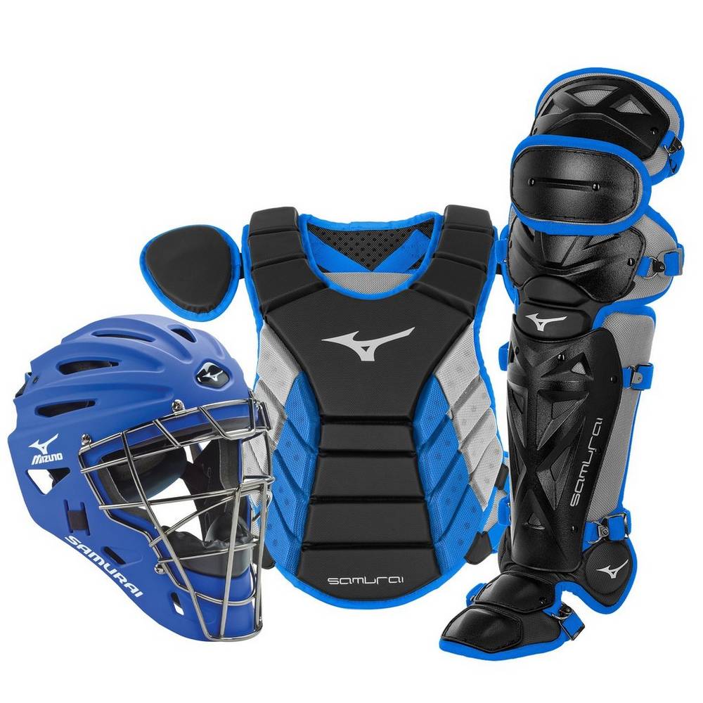 Mizuno Samurai Adult 15" Boxed Férfi Catchers Gear Fekete/Királykék SEM385104